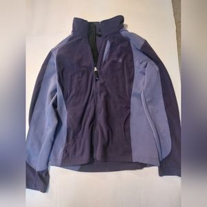 Girls north face zip up jackets sweatshirt size L